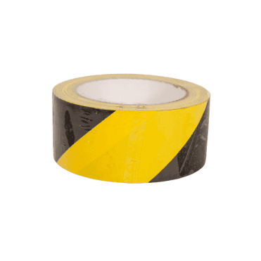 50 mm 'HAZARD' Tape Unbranded Yellow / Black (Self Adhesive) PVC (C24)