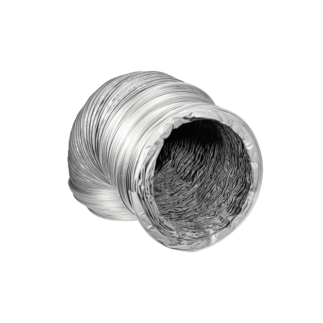 600 mm ID X 6 m ID Rigid Grey Vinyl Clip Ducting