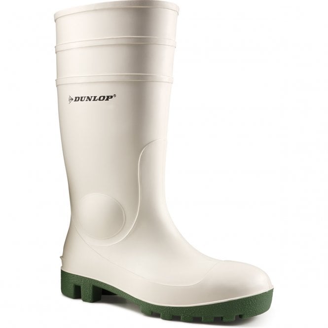 Dunlop Protomastor White Safety Wellingtons (Steel Toecaps)