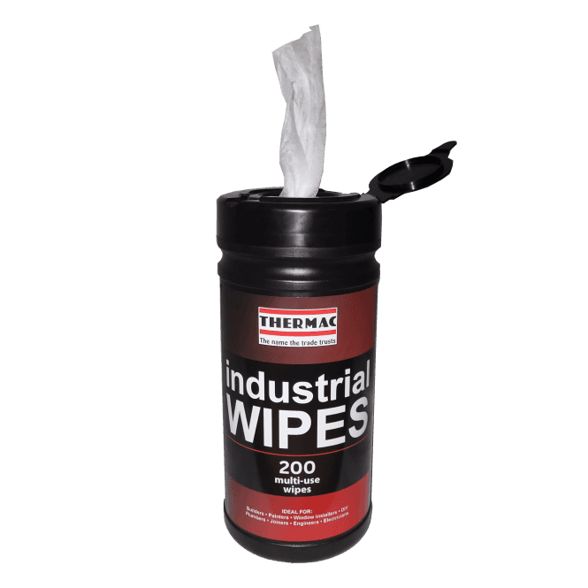 Thermac Multi-Use Industrial Wipes (1 Tub of 200 Wipes)
