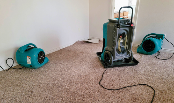 Air Mover on the floor